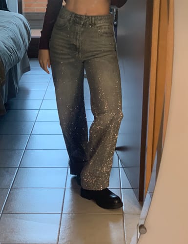 Customer photo review of Jeans glitter