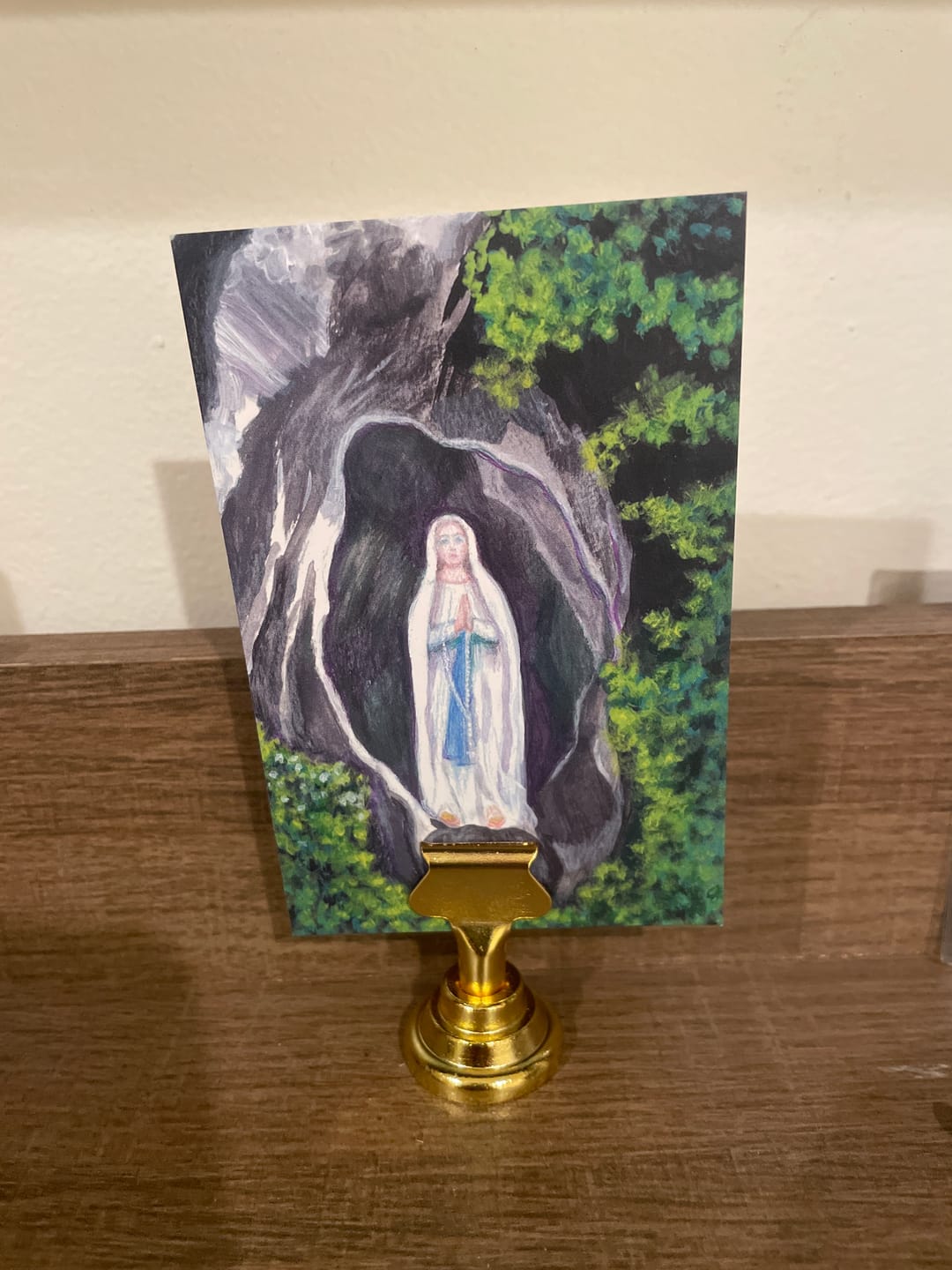 Customer photo review of New! 50 Restored Vintage Holy Cards – Variety Pack of 50 – Beautiful and Inspirational