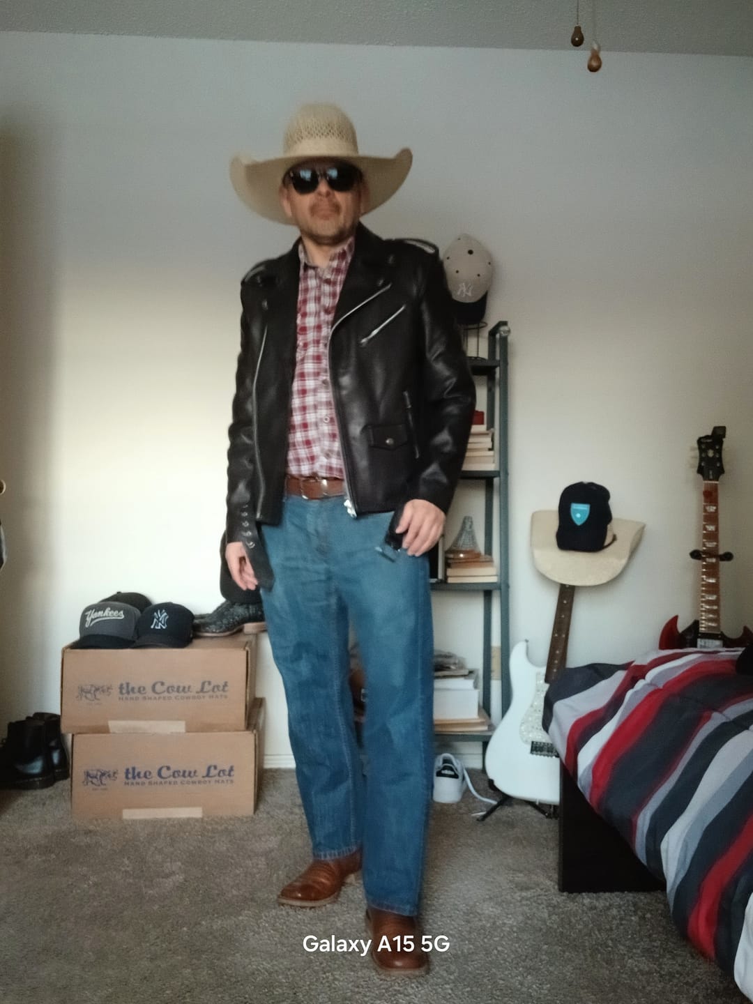 Customer photo review of The Viper Leather Bikers Jacket