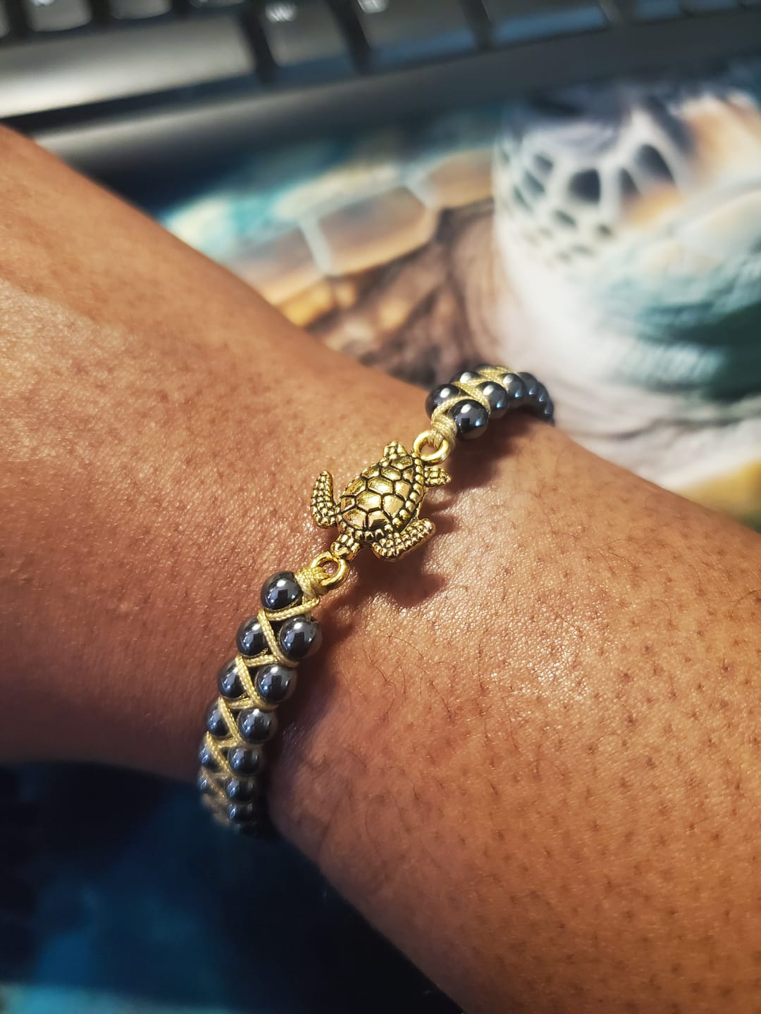 Customer photo review of Legendary Sea Turtle Bracelet