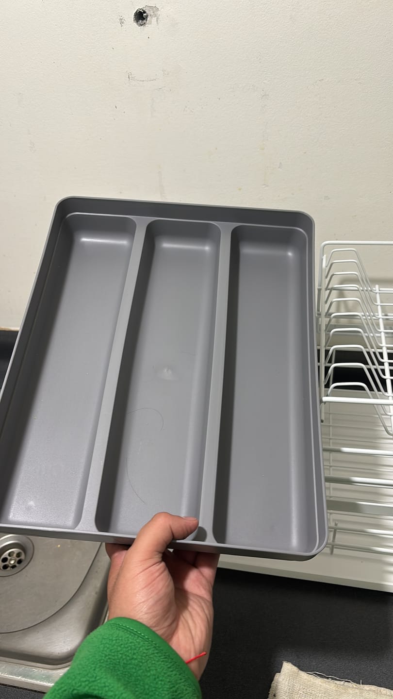 Customer photo review of Organizador de Utensilios Logic Gris