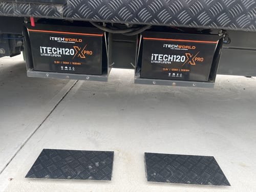 Customer photo review of iTECH120X PRO (New 2025 Model) LiFePO4 120Ah Lithium Deep Cycle Battery with Bluetooth