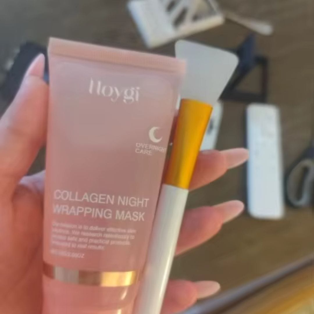Customer photo review of The Naked Skin™ Collagen Overnight Wrapping Mask