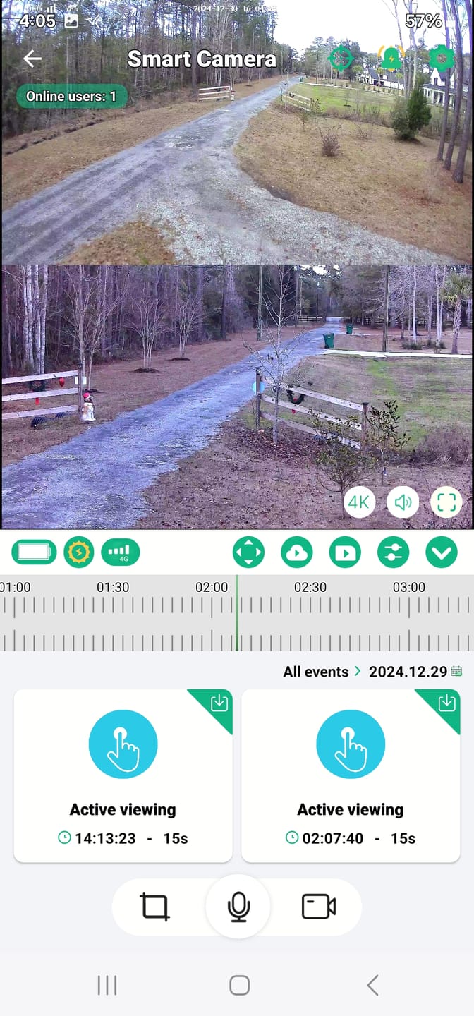 Customer photo review of Wireless Camera S4 Pro - 4G