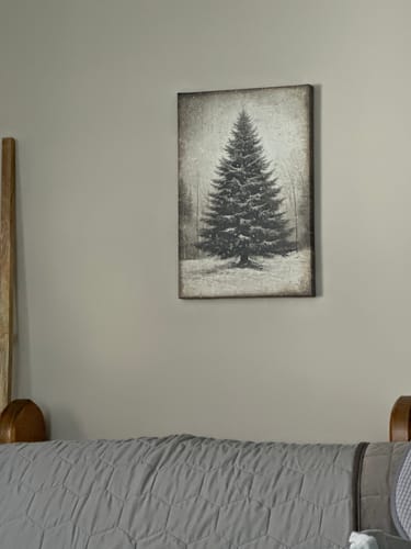 Customer photo review of Vintage Christmas Tree Wall Art III