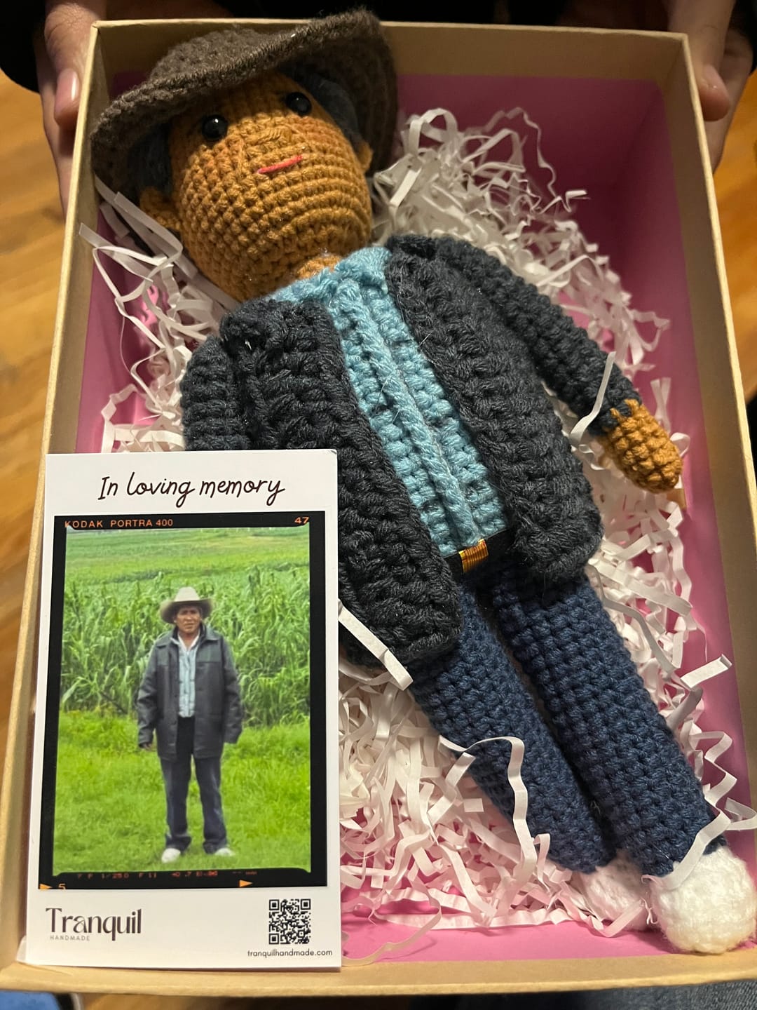 Customer photo review of Tranquil® - Personalized Crochet Doll (Bigger sizes)