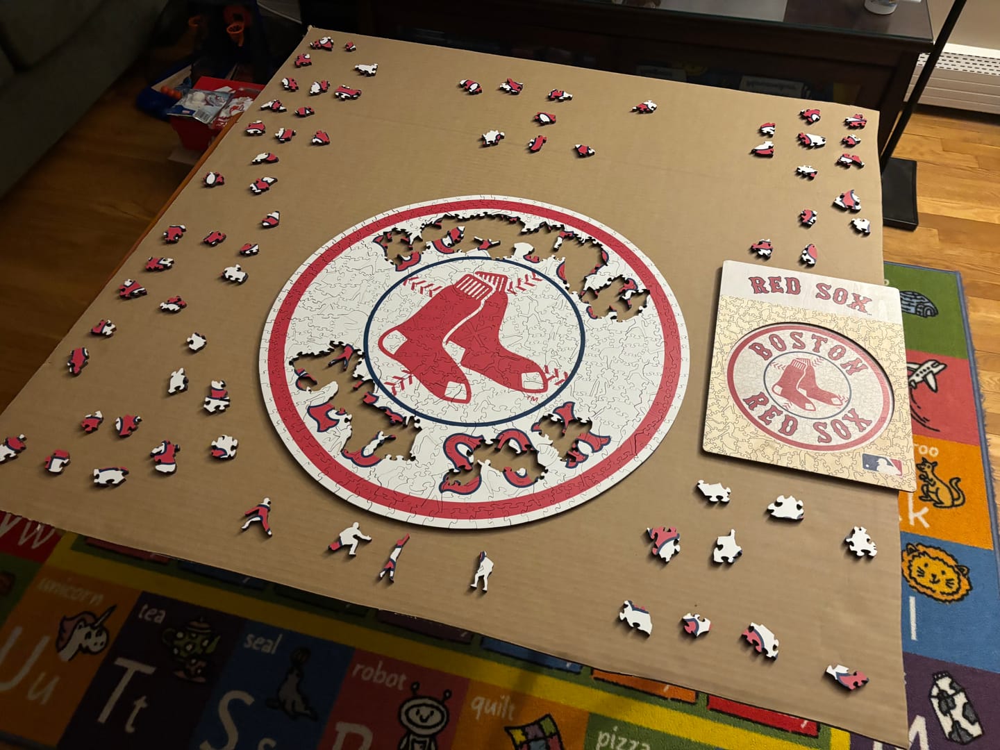Customer photo review of Boston Red Sox™ - Wooden Puzzle