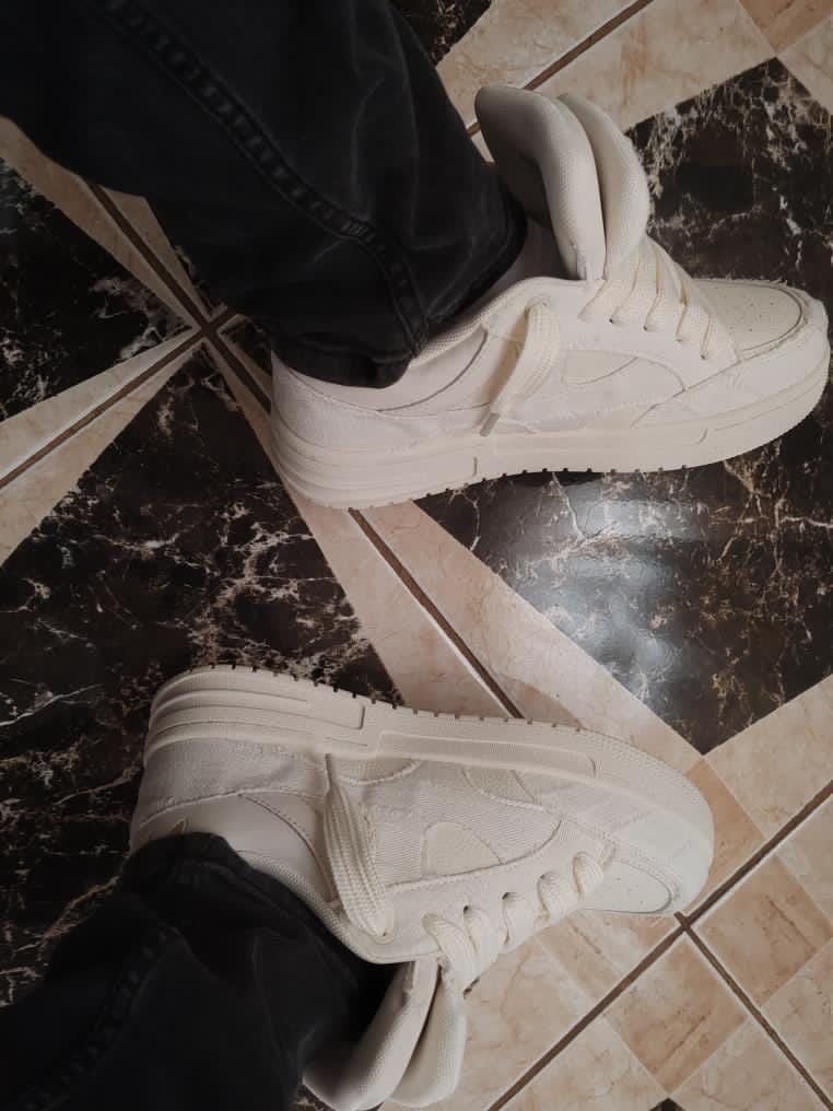 Customer photo review of Double Tongue Sneakers