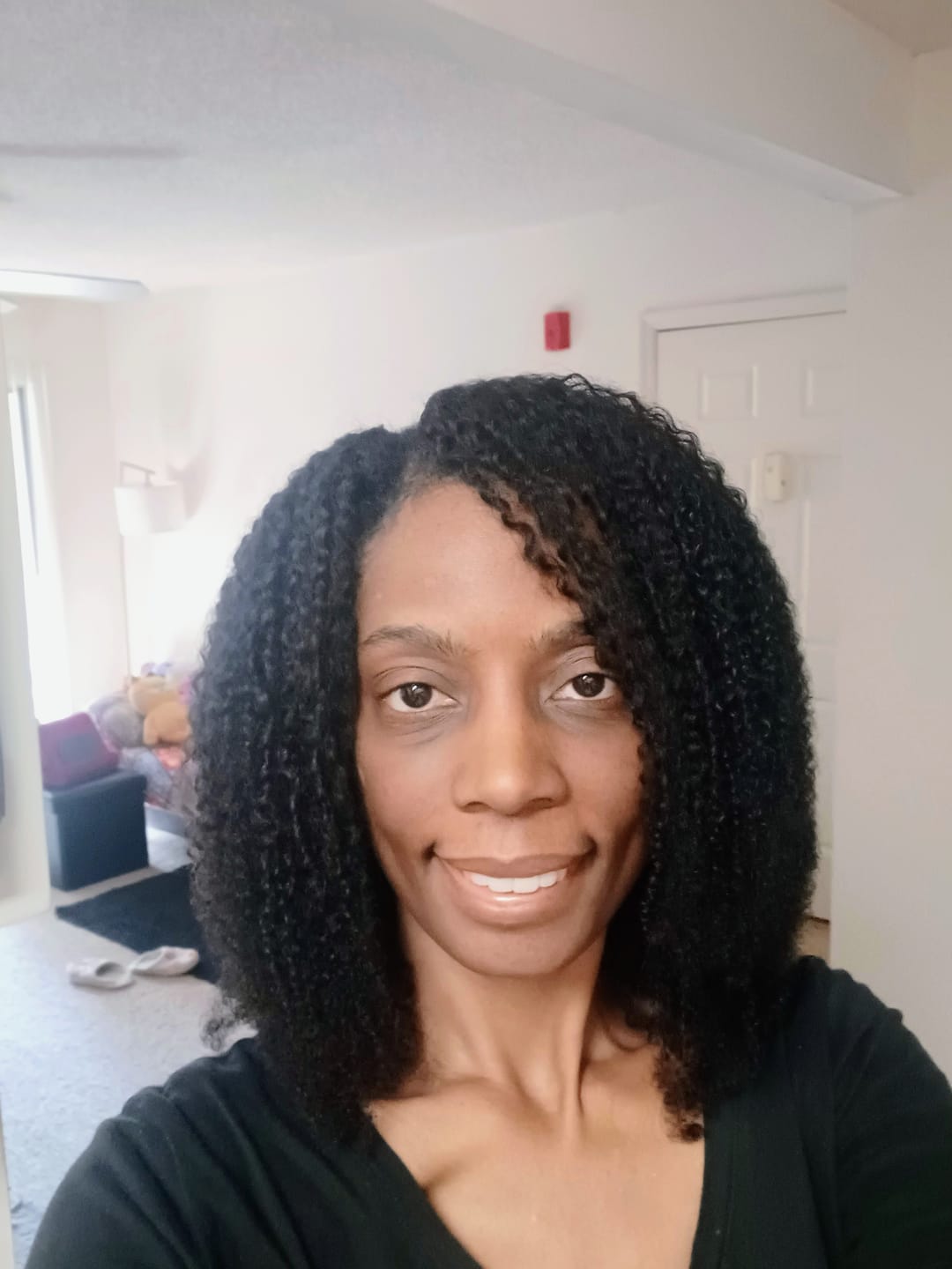 Customer photo review of Multi-Texture Kinky Curly U Part Wigs AU17