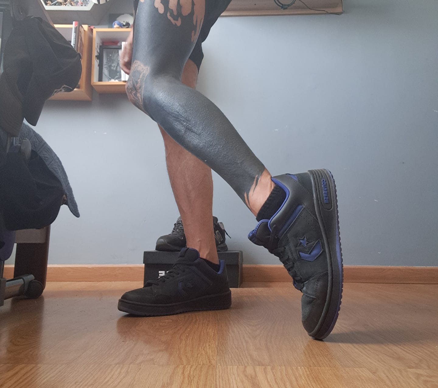 Customer photo review of Zapatilla Converse Weapon Hombre Negro - Azul