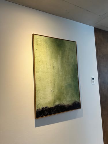 Customer photo review of Modern Green Painting #ABAV412