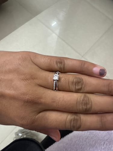 Customer photo review of Silver Glittering Ring