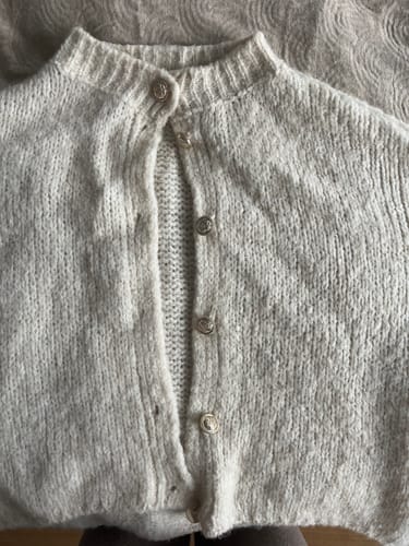 Customer photo review of Emelie Strickjacke - Creme