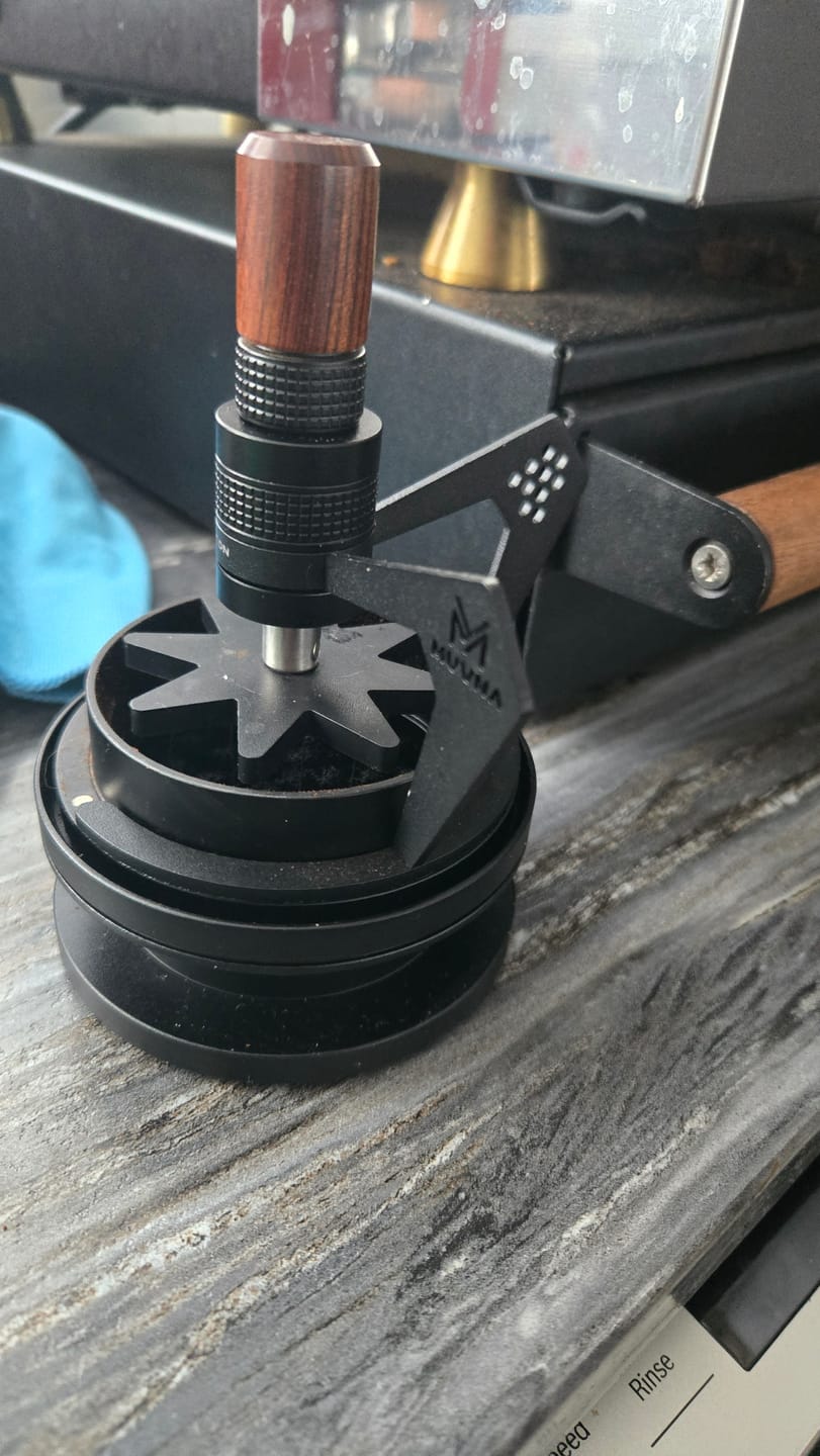 Customer photo review of Geared Spinning WDT Tool - Espresso Distribution - MUVNA