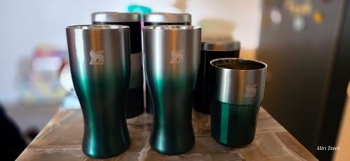 Customer photo review of Stanley Golden Hour Prismatic™ Pilsner Glass | 443ML