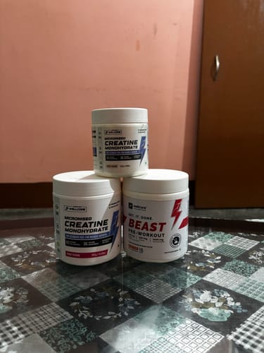 Customer photo review of Wellcore - Pure Micronised Creatine Monohydrate (307g, 83 Servings) Fruit Fusion