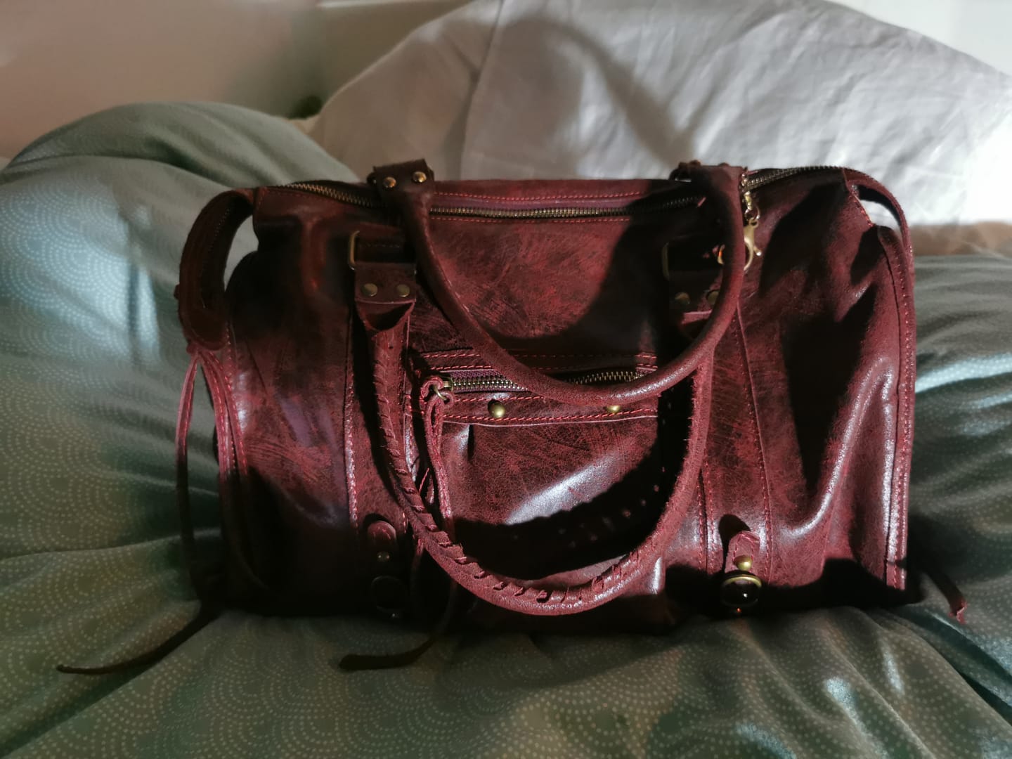 Customer photo review of It girl bag cherry red