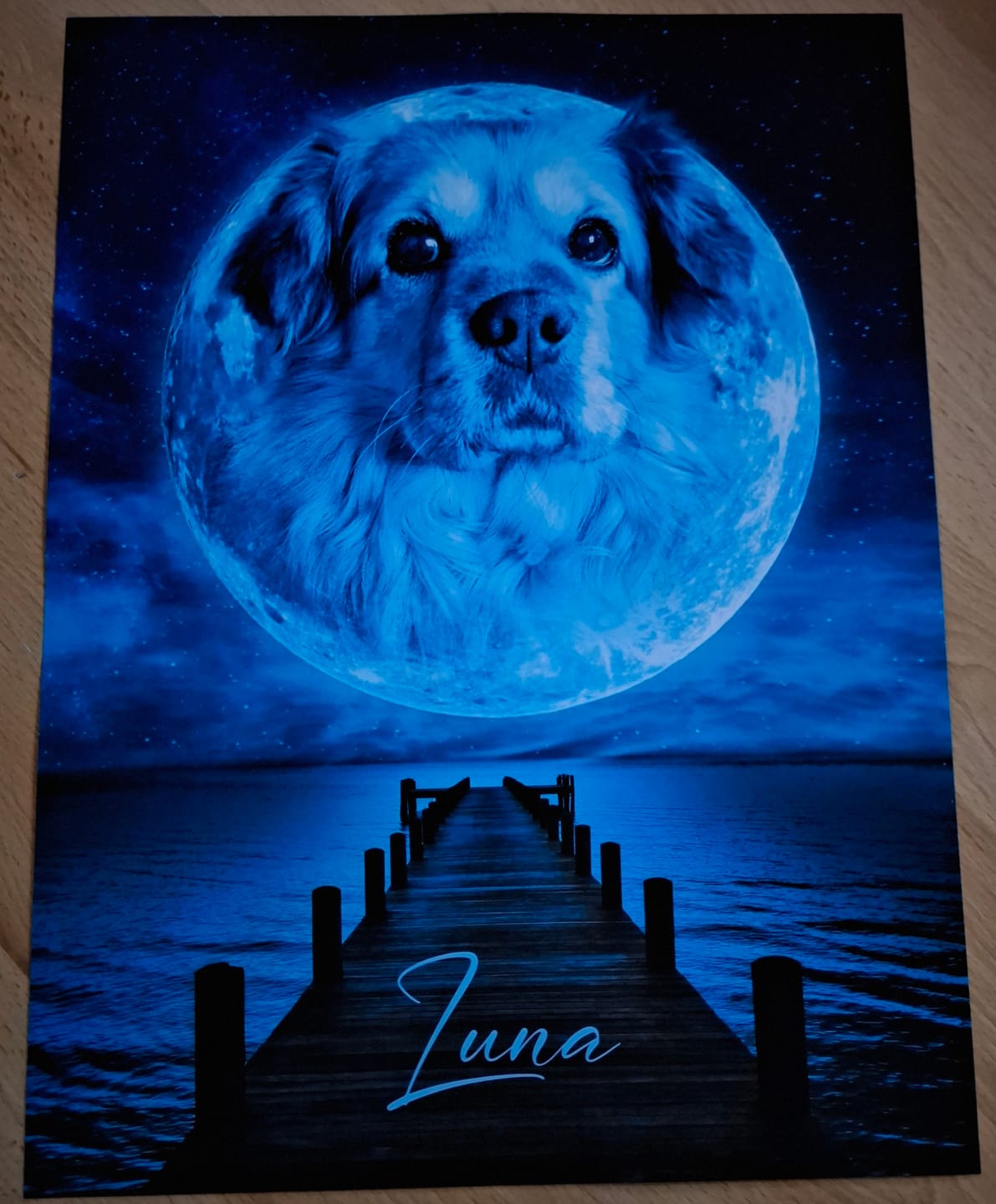 Customer photo review of Personalisiertes Portrait - Mond Stil