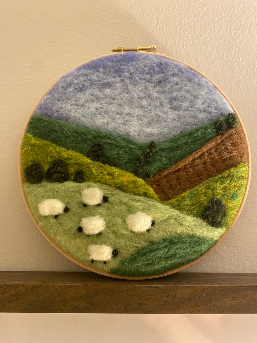 Customer photo review of Grazing Sheep Needle Felting Kit