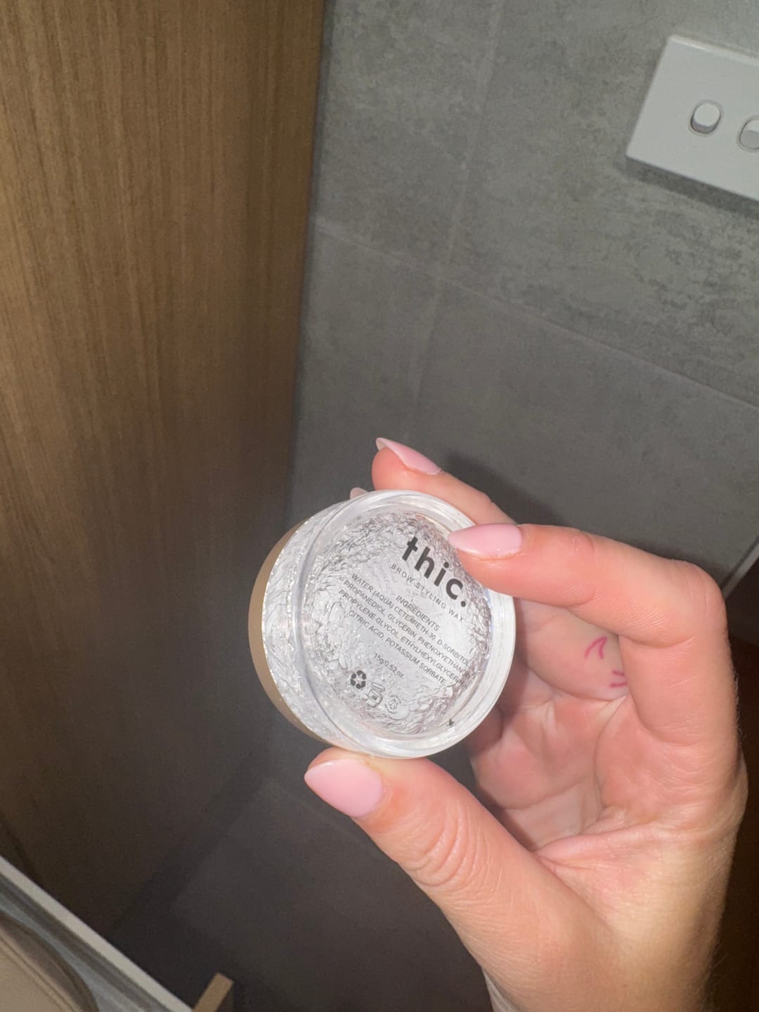 Customer photo review of Brow Styling Wax