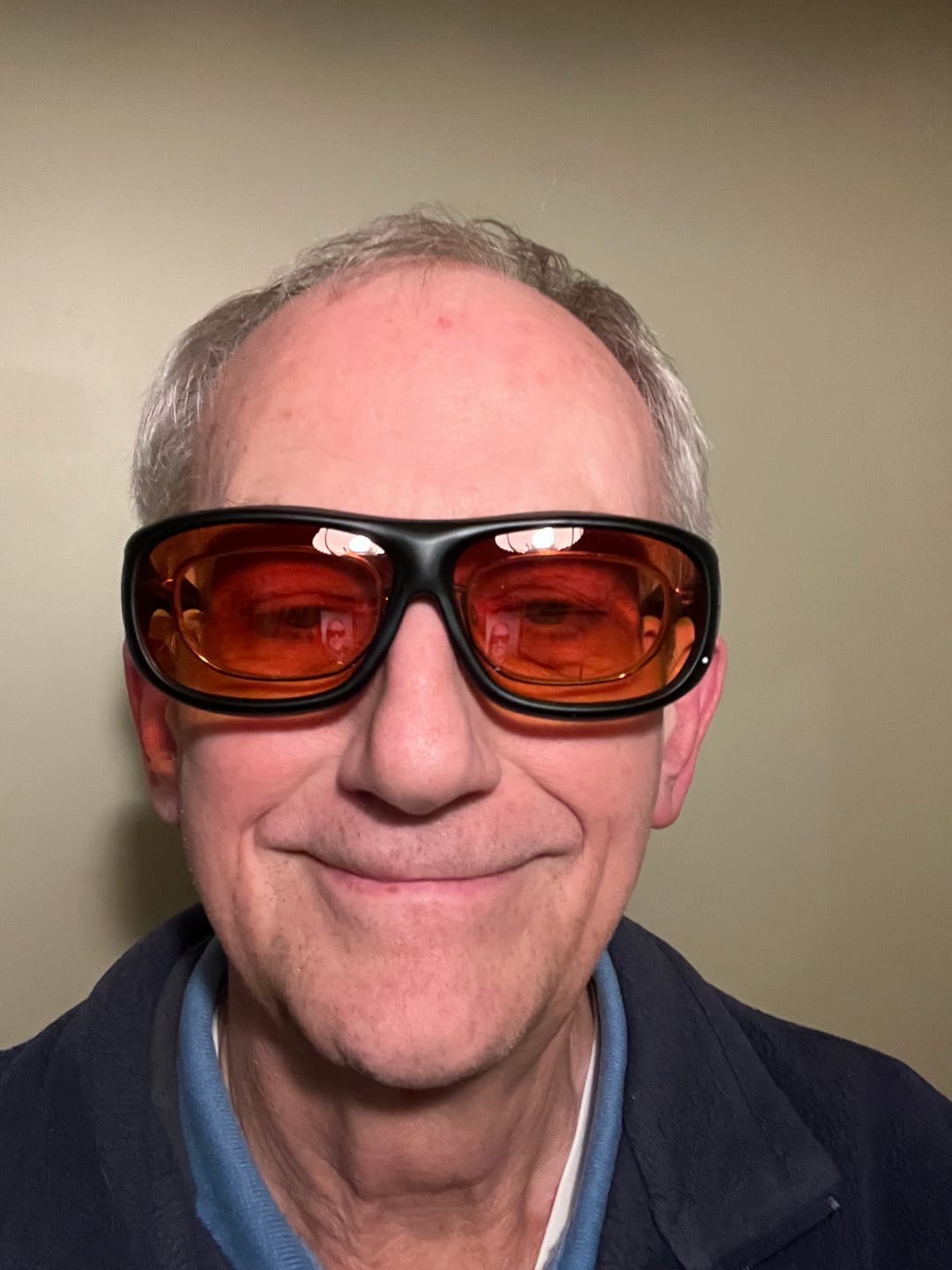 Customer photo review of Headlight Glasses with GlareCut Technology™ (Fit Over Glasses)
