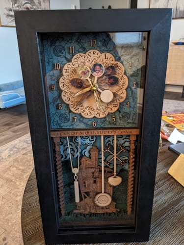 Customer photo review of WEASLEY FAMILY CLOCK