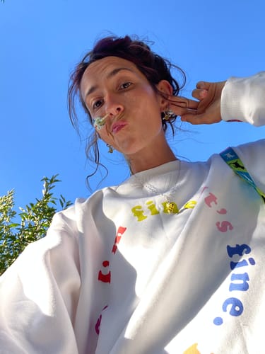 Customer photo review of I'm fine. OVERSIZED SWEATER.