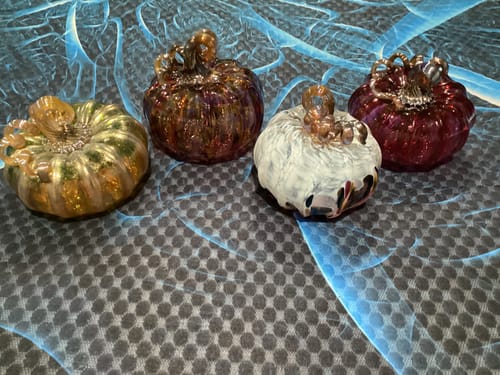 Customer photo review of 2 for $69 Mystery Glass Pumpkins