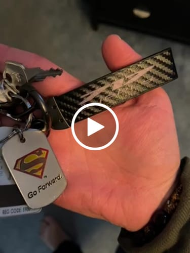 Customer video review of 717 Supply Carbon Keytag