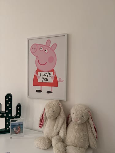 Customer photo review of Peppa Pig Framed Graphic Art Print  Soapr0003