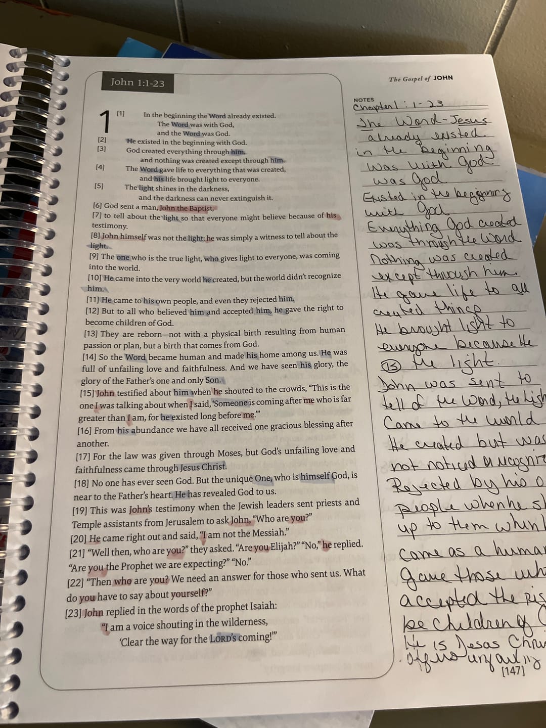 Customer photo review of Spiral Bible™ Tabs
