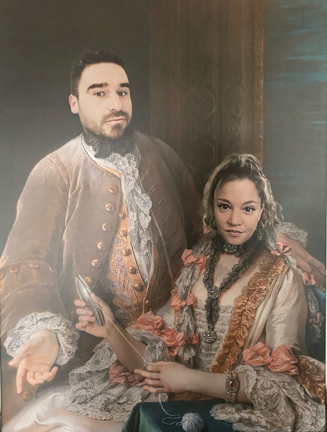Customer photo review of Portrait Royal Roi & Reine