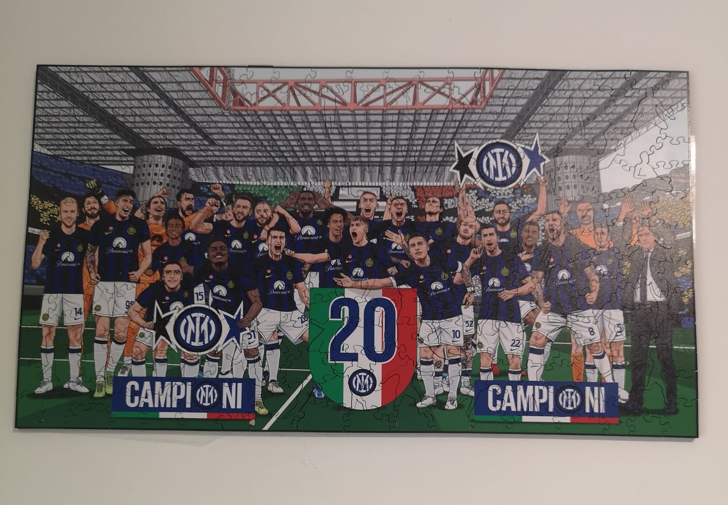 Customer photo review of Kit per Appendere i Puzzle di Legno