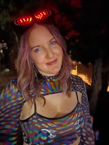 Customer photo review of Pulsar Mesh 2 Piece Shrug Set