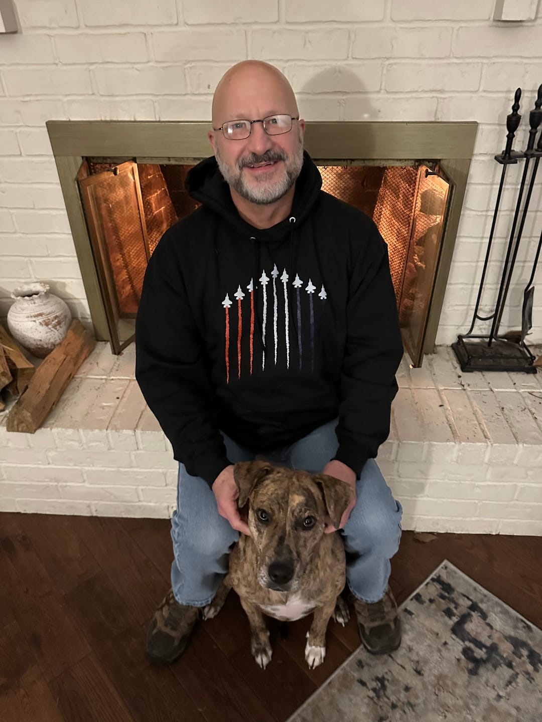Customer photo review of USA Plane Hoodie
