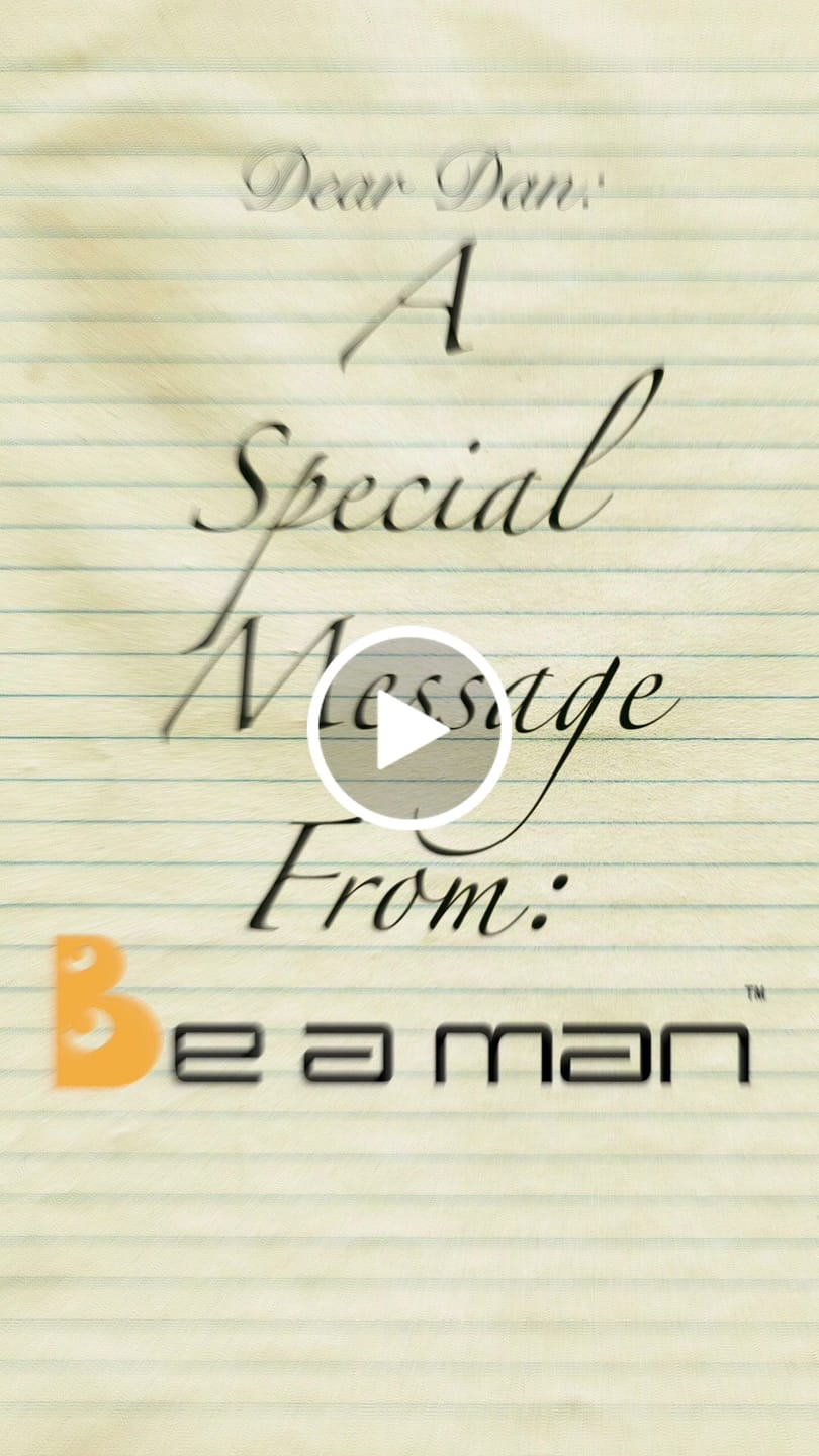 Customer video review of Personalized Be A Man Reel