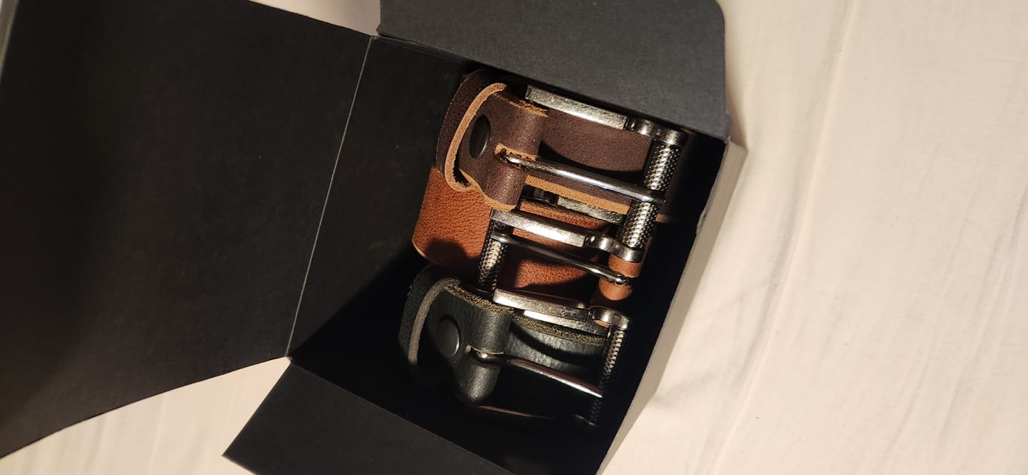 Customer photo review of The Pinnacle Belts - 3 pc Gift Set