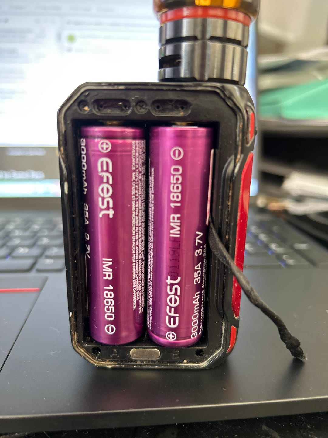 Customer photo review of Efest 18650 3000mAh Battery
