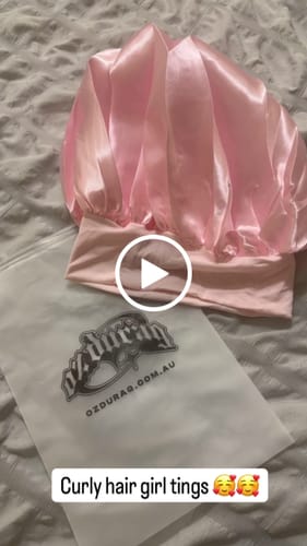 Customer video review of Black Silky Bonnet