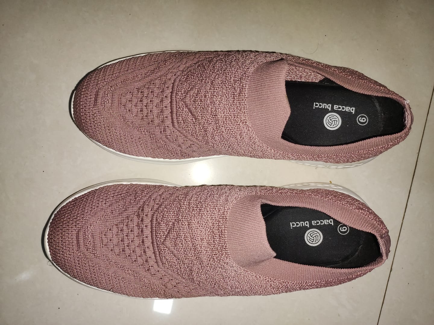 Customer photo review of Bacca Bucci Women's WALKER Slip-On Walking Breathable Mesh Sports Shoes Sneakers