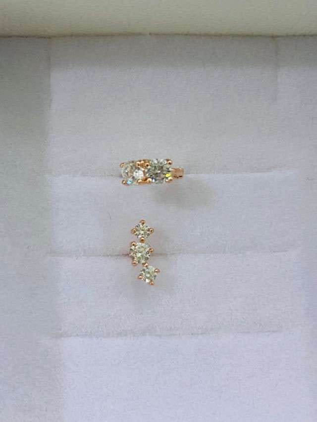 Customer photo review of 14K Gold Mini Cartilage Hoop Earring