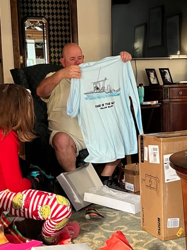 Customer photo review of Dri-Fit Custom Boat Shirts - Long Sleeve