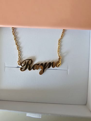 Customer photo review of Personalized Name Necklace