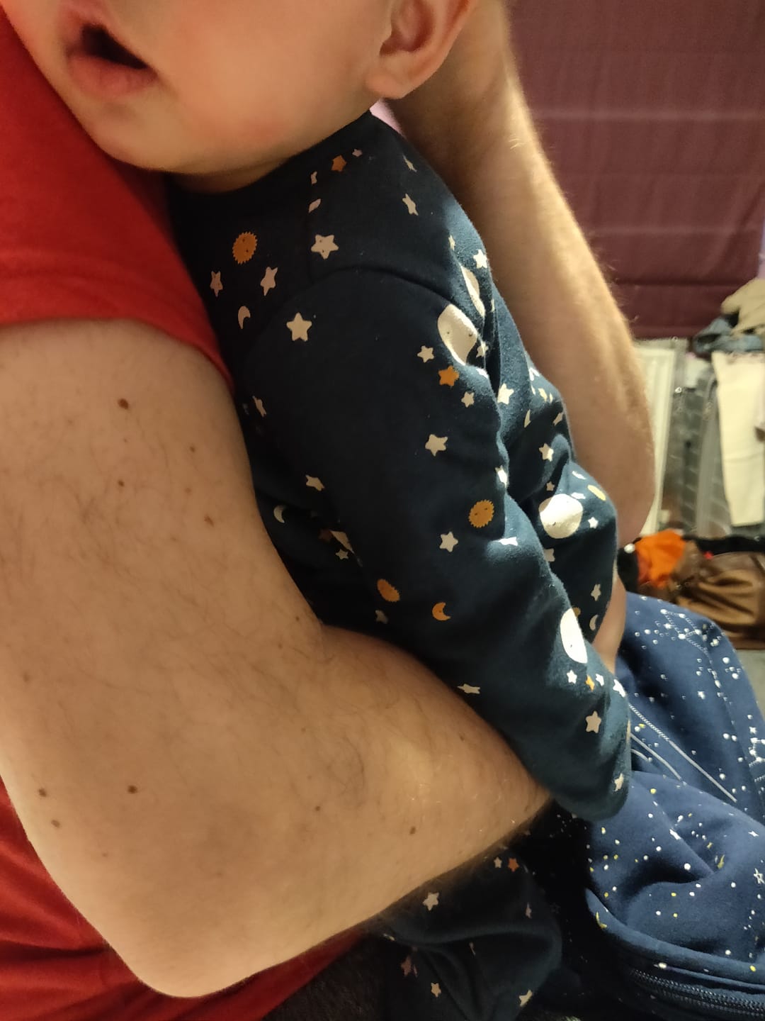 Customer photo review of Over The Moon Zip Organic Babygrow