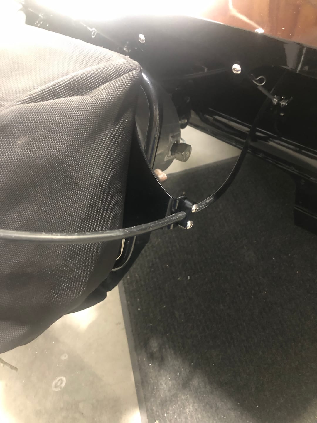 Customer photo review of Motion Raceworks Parachute Cable Holder 14-00007