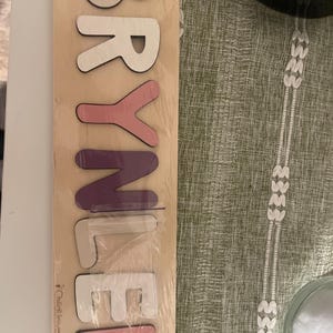 Customer photo review of Princess Name Puzzle