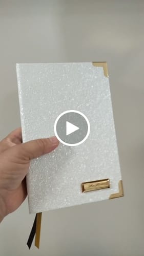 Customer video review of SHINE GLITTER 0,8MM FUNDO SPUN COR BRANCO