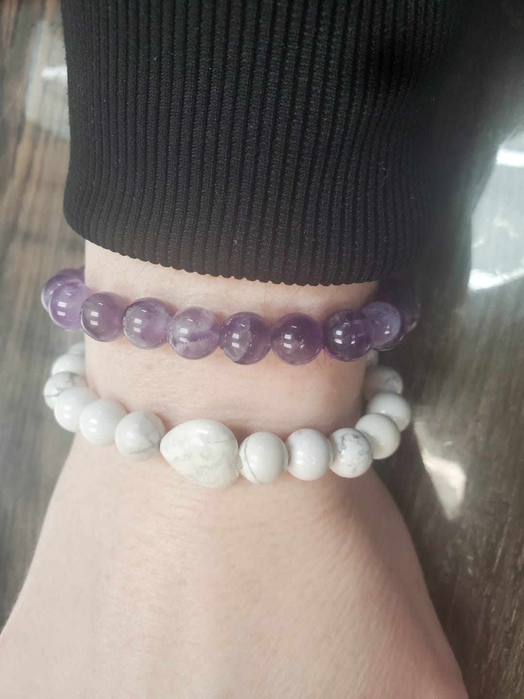 Customer photo review of White Howlite Bracelet