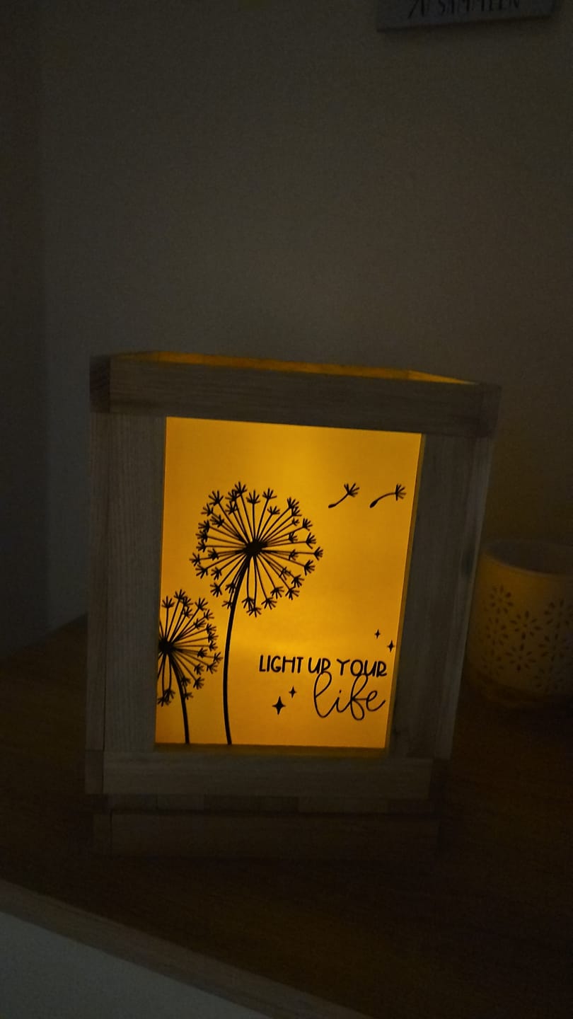 Customer photo review of "Pusteblumen" Laterne PDF Bastelidee mit Easy-Sticks
