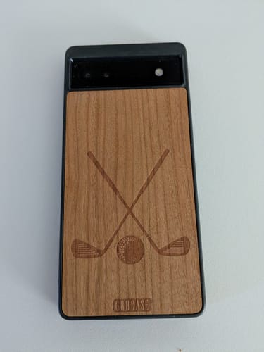 Customer photo review of Golf Design Wood Case For Google Pixel 6A